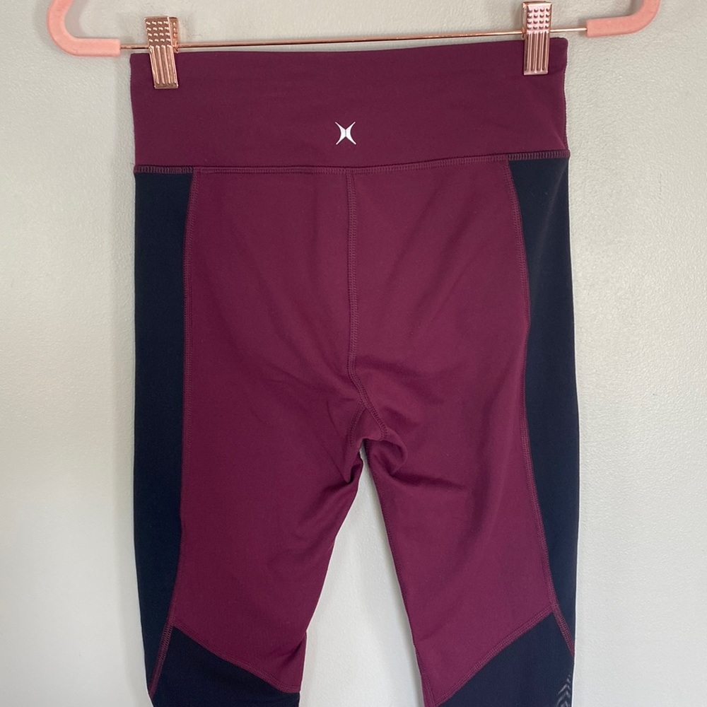 Express Exp Core Performance Leggings - Burgundy … - image 5